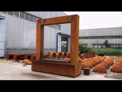 Nhà phun nước nhân tạo Corten Steel Cascade cho trang trí vườn nhà