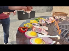 Đồ cầm pizza lò Corten thép BBQ nướng dễ dàng lắp ráp ngoài trời