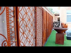 Đá Corten đục đục Đồ trang trí Độ dày tùy chỉnh